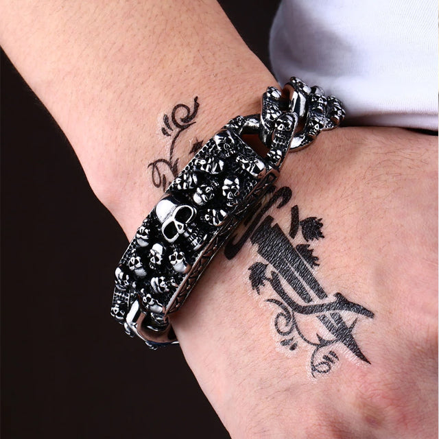 Punk Rock Skull Men Bracelets