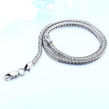 Square Fox Tail Twist Necklace