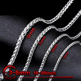 Stainless Steel Necklace 3/4mm