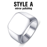 Solid Biker Ring