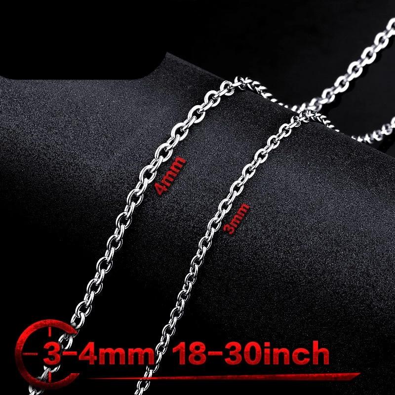 Men's Necklace 3mm/4mm