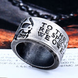 Half-Skull Gothic Ring