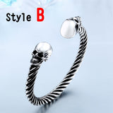 Stainless Steel Skull Bangles