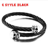 Stainless Steel Skull Bangles